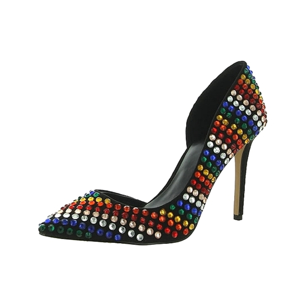 NEW INC Kenjay Rhinestone Pointed Toe D'Orsay Heels - Picture 2 of 10